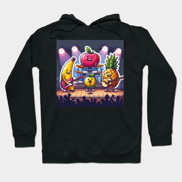 Funny Fruits Singing Hoodie by SARKAR3.0